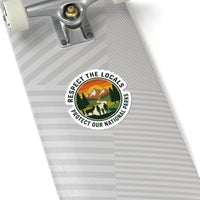 Respect the Locals Sticker | Protect Our National Parks, hiking camping vinyl