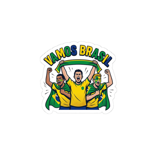 Vamos Brasil Sticker | Soccer Championship, Country Pride, Retro Fans