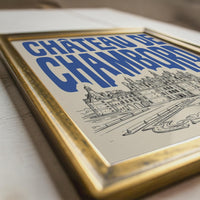 Château de Chambord Wall Art, French Castle Framed Canvas Print